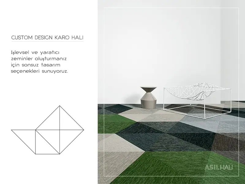 Custom Design Karo Halı
